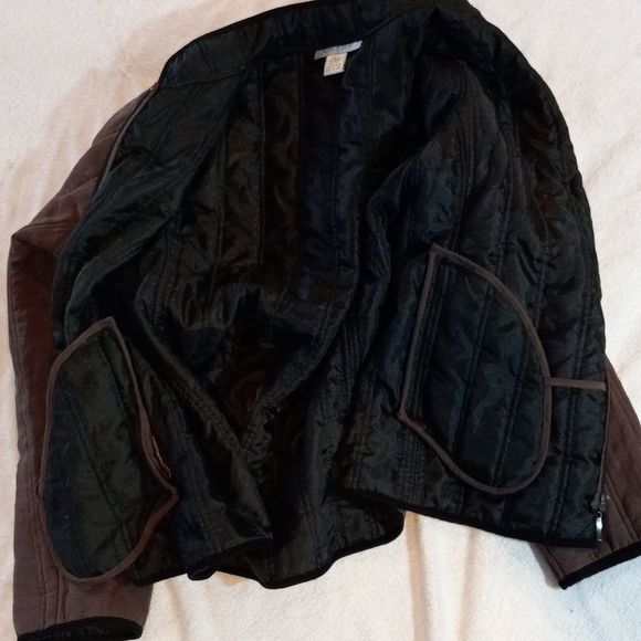 Vintage LUTAR Tan Black Lined Silk Coat - Picture 7 of 15